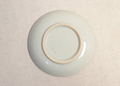 明治後期～大正銅判山水図小皿