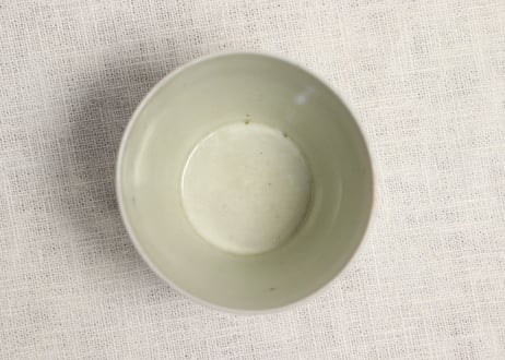 江戸中期染付草花図猪口 ケムリ
