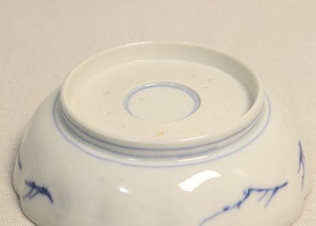 明治前期色絵四方に花図なます皿
