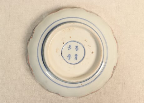 明治前期色絵四方に龍と鳳凰図通り物なます皿②フリモノ