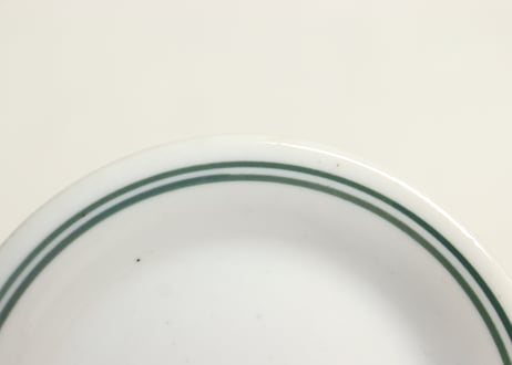 昭和戦前染付輪線図小皿