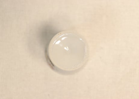 明治後期～大正色絵菊図エッグスタンド