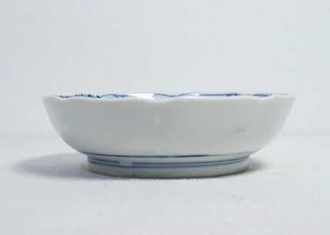 明治後期～大正ゴム判山水に窓絵図なます皿