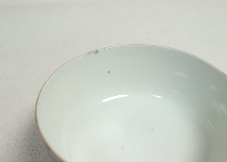 明治前期色絵市松に松竹梅図蒸茶碗①