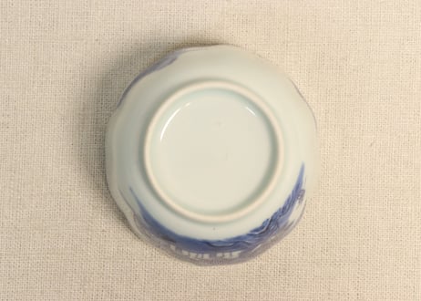 江戸後期染付山水図向付