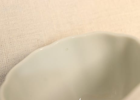明治後期～大正源六製染付若松と唐草図通り物向付