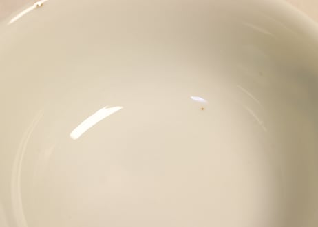 大正～昭和戦前染付山水図蓋茶碗