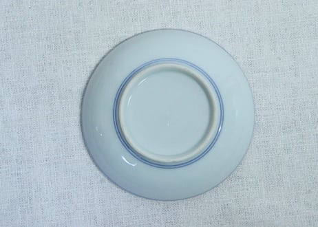 明治後期～大正銅判六方に剣先図小皿