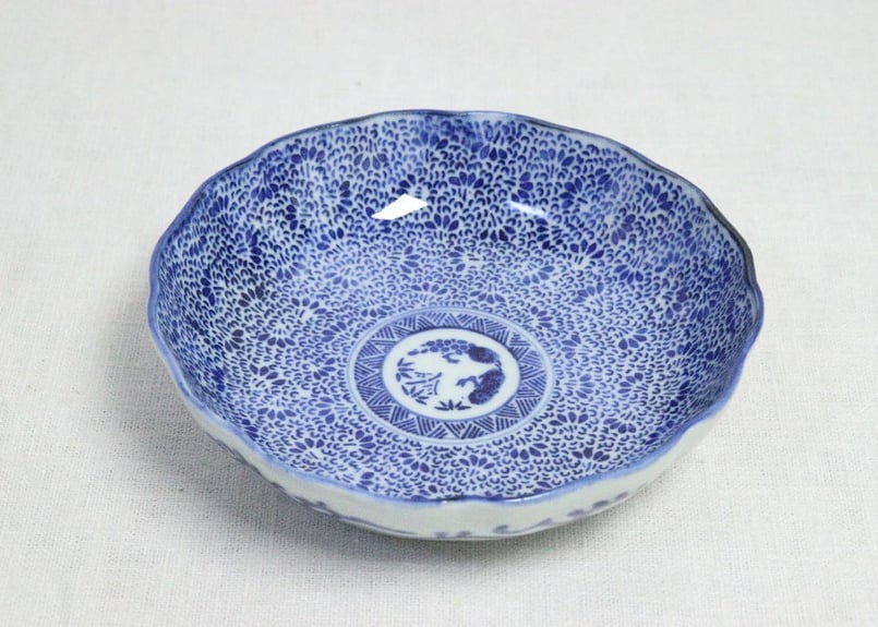 微塵唐草　二器セット　骨董　明治時代 楽天市場】微塵唐草の通販