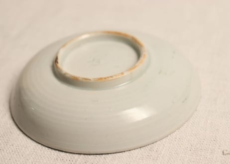明治後期~大正銅判おたふく図小皿