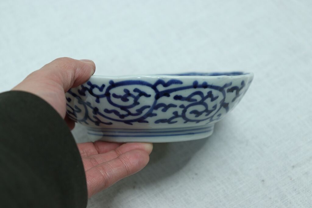 江戸後期染付蛸唐草文なます皿 | 吉祥寺PukuPuku