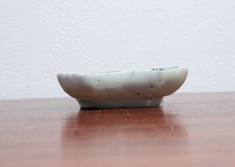 江戸中期紙刷古印判小紋柄糸巻型小皿②