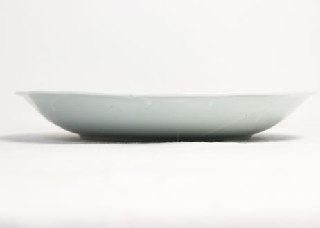 江戸幕末染付山水図尺皿