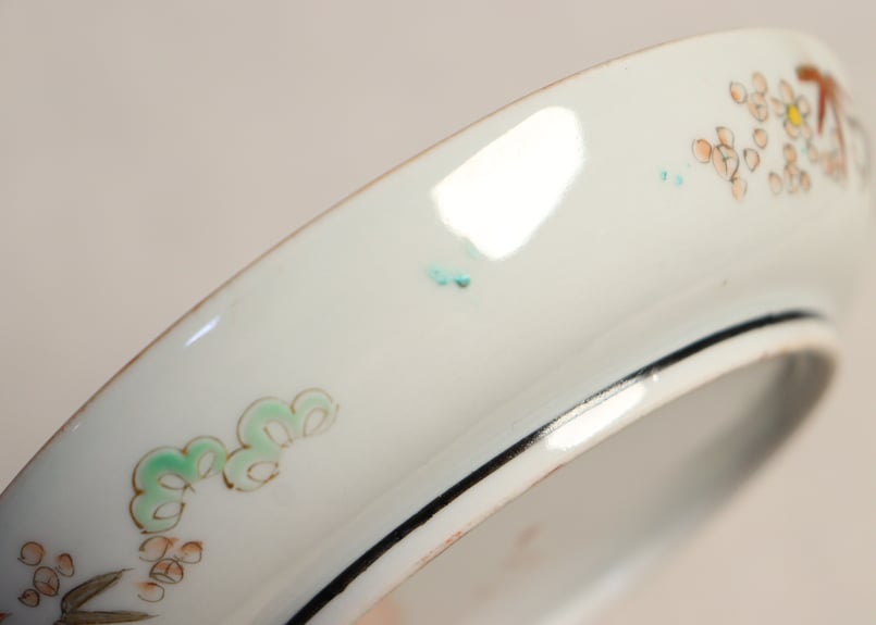 九谷焼 鷺 水仙 色絵 手塩皿 8枚 [B31369] 鍋島色絵水仙文五寸皿 | 商品詳細 東洋古陶磁の前坂晴天堂