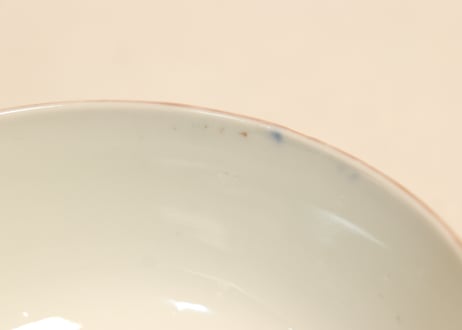 明治前期色絵紫陽花図蒸茶碗