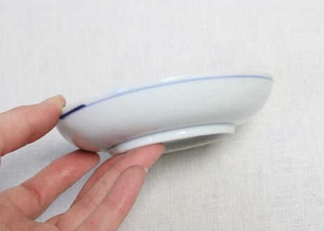 明治後期～大正銅判竹と幾何学文小皿