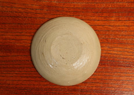 江戸幕末灰釉豆皿　5客組　窯傷込