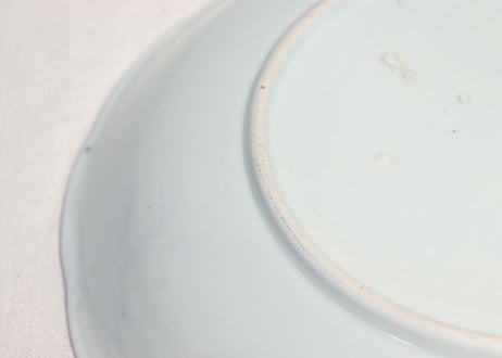 江戸幕末染付山水図尺皿