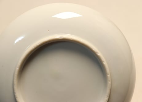 明治後期～大正銅判三方鯉図5寸皿