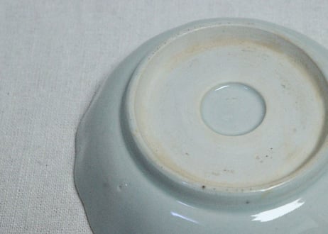 江戸幕末染付牡丹図なます皿