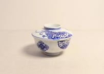 明治前期紙刷桐と鳳凰図蒸茶碗