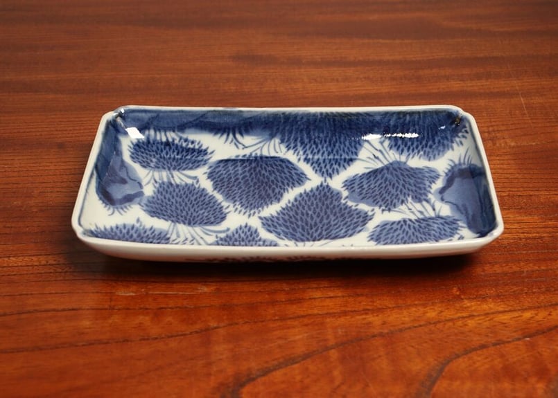 江戸中期型紙摺り竹林図長皿 5客組 | 吉祥寺PukuPuku