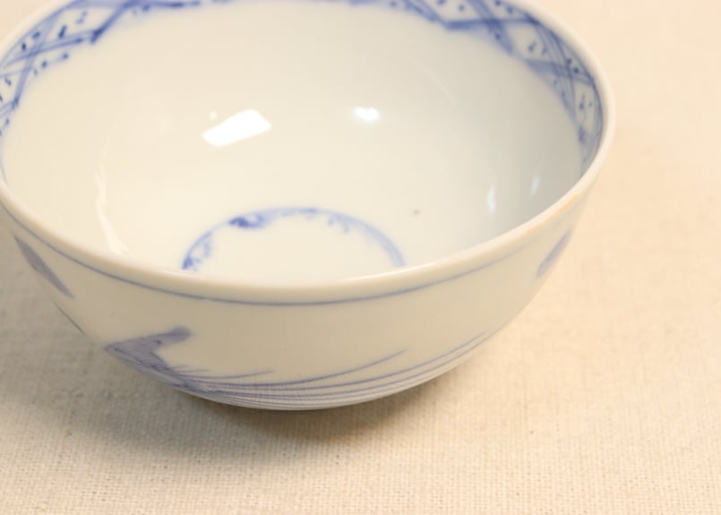 明治後期～大正染付鳳凰図飯茶碗 | 吉祥寺PukuPuku