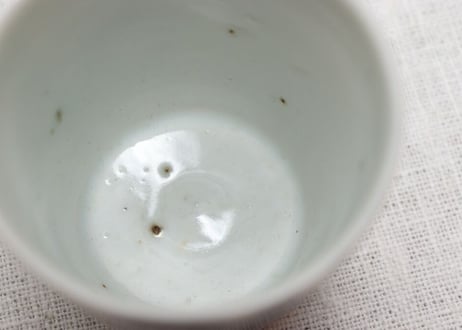 江戸中期染付松竹梅図猪口