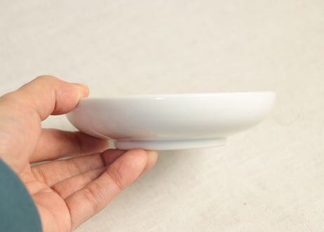 明治後期～大正染付鮎と芦図小皿