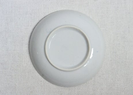 昭和戦前ゴム判菊花図醤油会社小皿 個体差あり