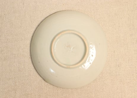江戸後期染付寿文字と蝙蝠図豆皿③フリモノ,少甘手