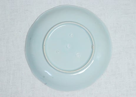 江戸幕末染付瓢箪図7寸皿②　フリモノ