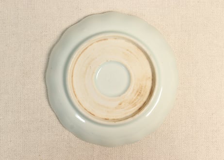 江戸幕末染付松鶴図小なます皿①