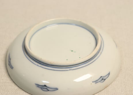 明治前期色絵魚図小皿