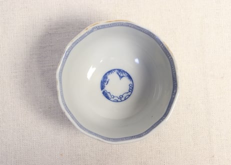 明治後期～大正銅判金彩山水図向付