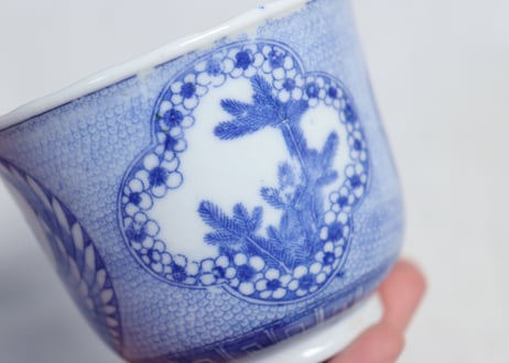 明治後期~大正銅判鶴亀図向付