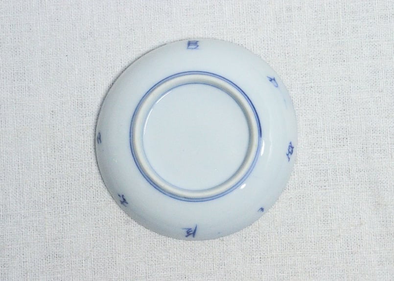 明治前期染付東下り図小皿 | 吉祥寺PukuPuku