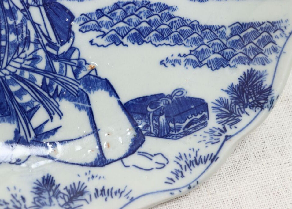 明治後期~大正銅判浦島太郎図8寸皿 | 吉祥寺PukuPuku