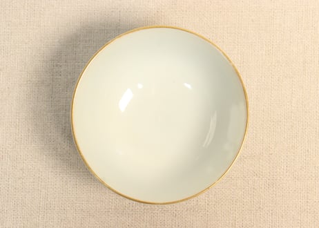 明治後期～大正金彩染付菊図湯呑