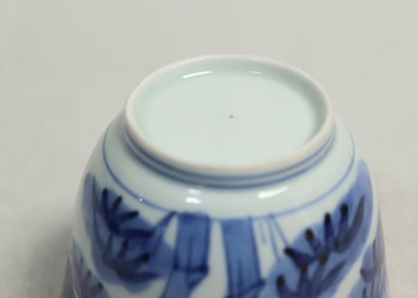 江戸後期染付竹図向付①