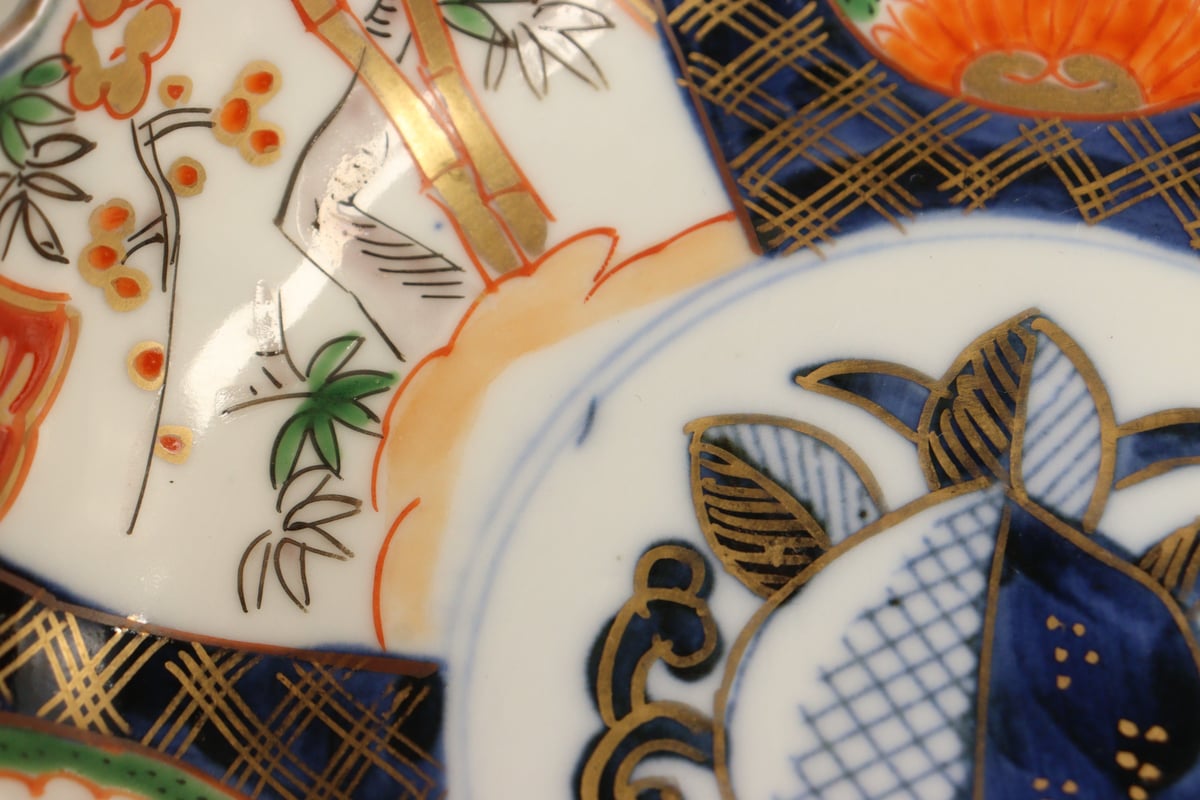 明治前期色絵桃と松竹梅図なます皿 | 吉祥寺PukuPuku