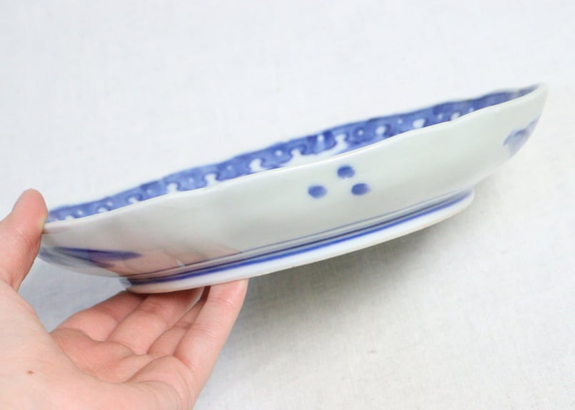 明治前期染付松竹梅図7寸皿 | 吉祥寺PukuPuku