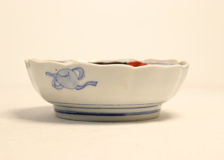 明治後期～大正色絵松竹梅図大なます皿①