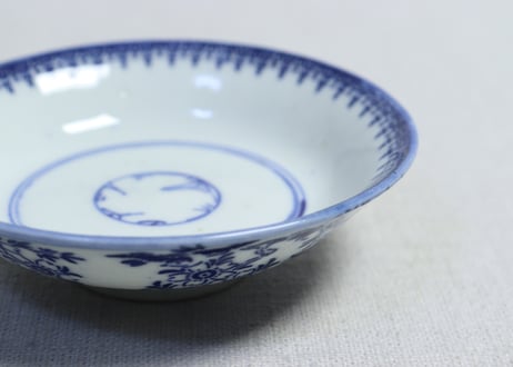 明治前期紙刷桜図飯茶碗①