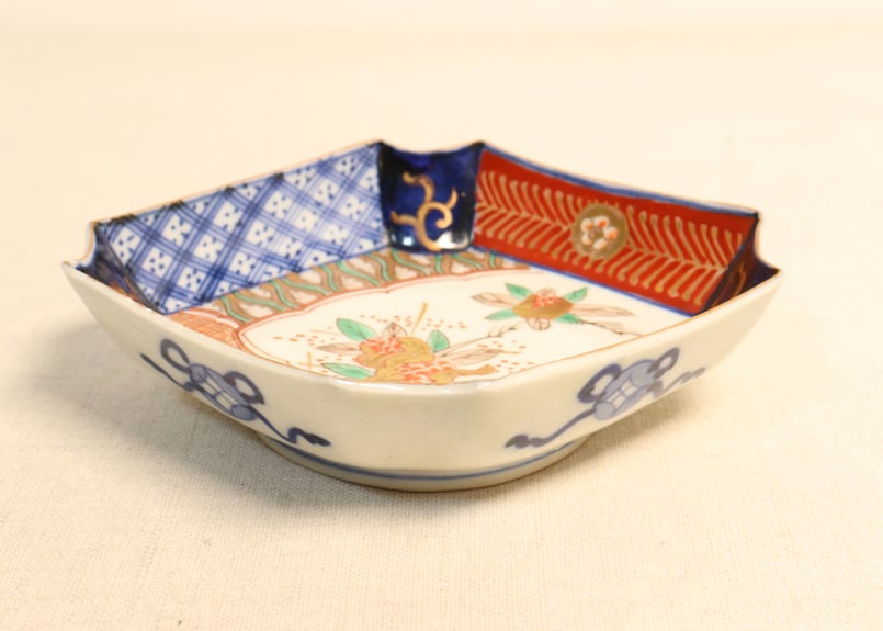 明治前期色絵柘榴図菱形皿③ノミホツ | 吉祥寺PukuPuku