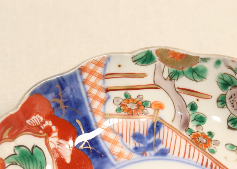 明治時代以前作成　大絵皿　4枚セット 明治時代以前作成 大絵皿 4枚セット