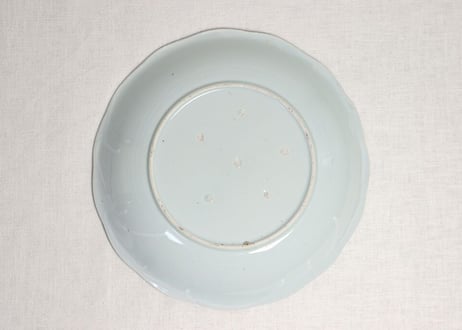 江戸幕末染付山水図尺皿
