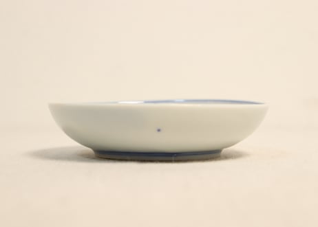 明治後期~大正銅判芭蕉と人物図小皿