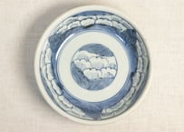 江戸後期青磁染付牡丹花弁図春寒鉢