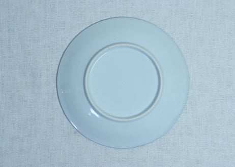 明治後期～大正銅判杜若図7寸皿